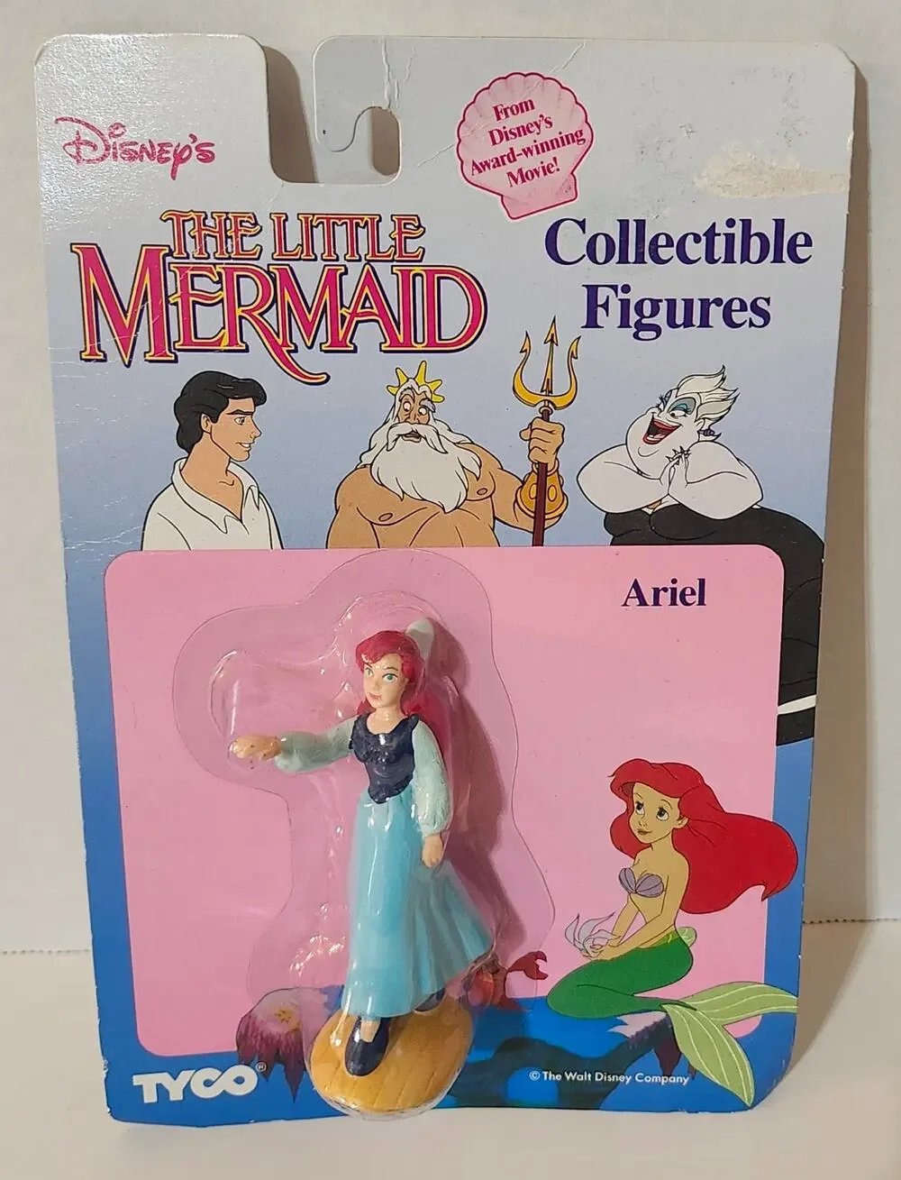 Vintage Disney Little Mermaid Ariel Collectible Figure Tyco 1830-3 Sealed